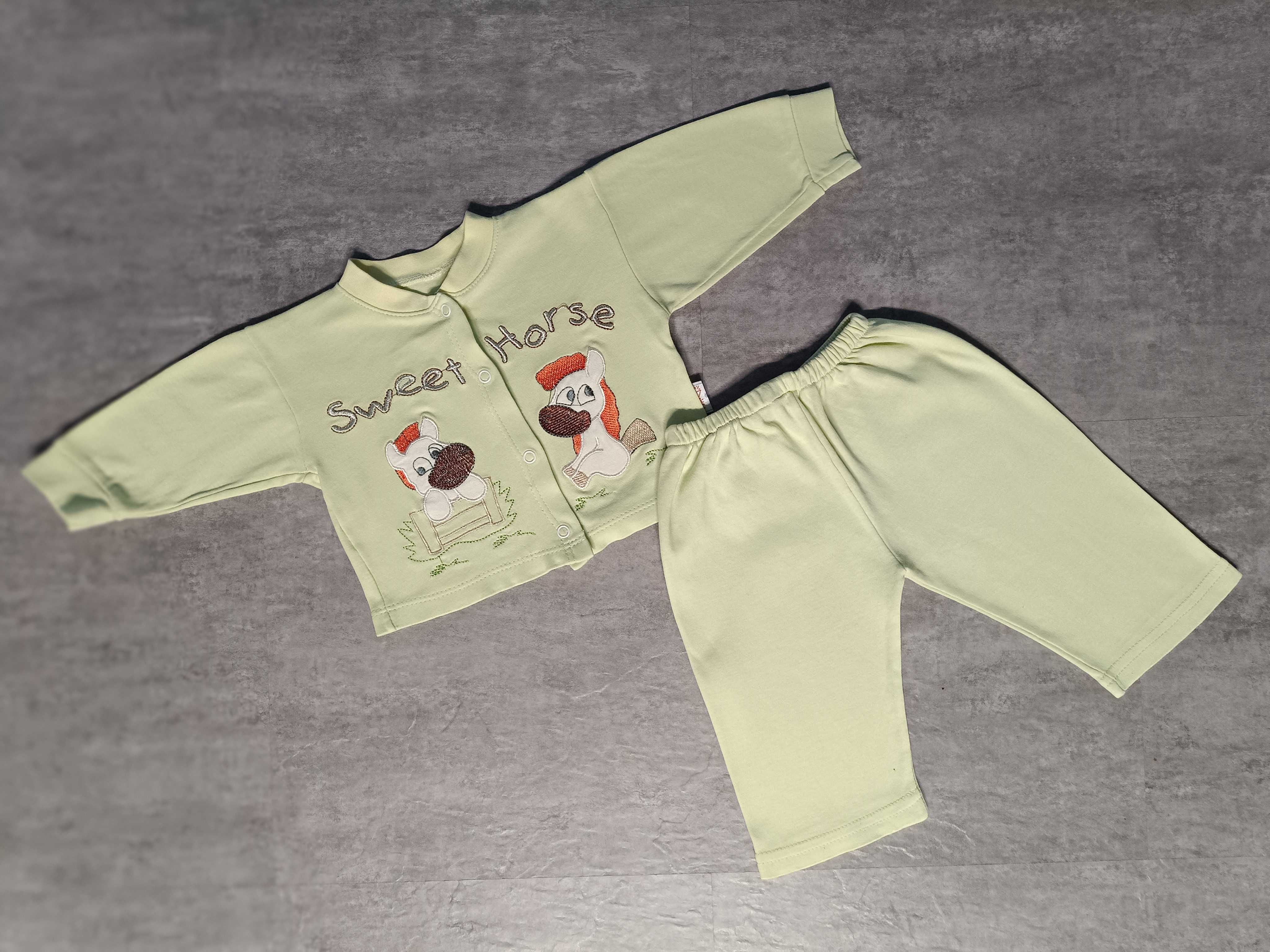 Piżama piżamka niemowlęca długi rękaw + spodnie żyrafka 56/62