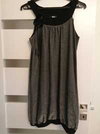 Sukienka czarno-srebrna rozmiar 42