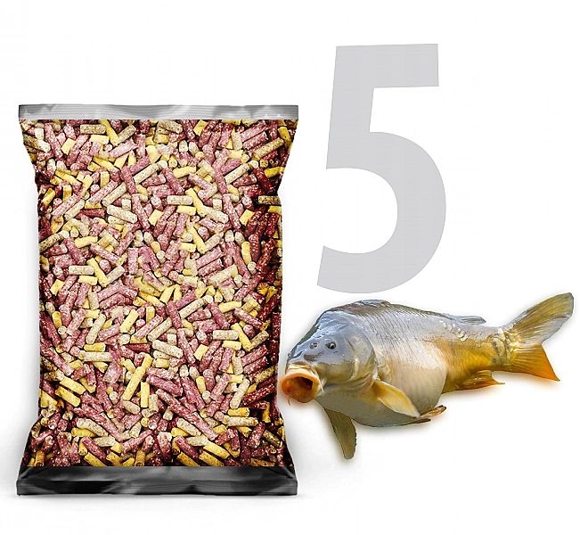 5kg 6mm Pellet MIX ŚMIERDZIUCH zanętowy zanęta na karpia leszcza karas