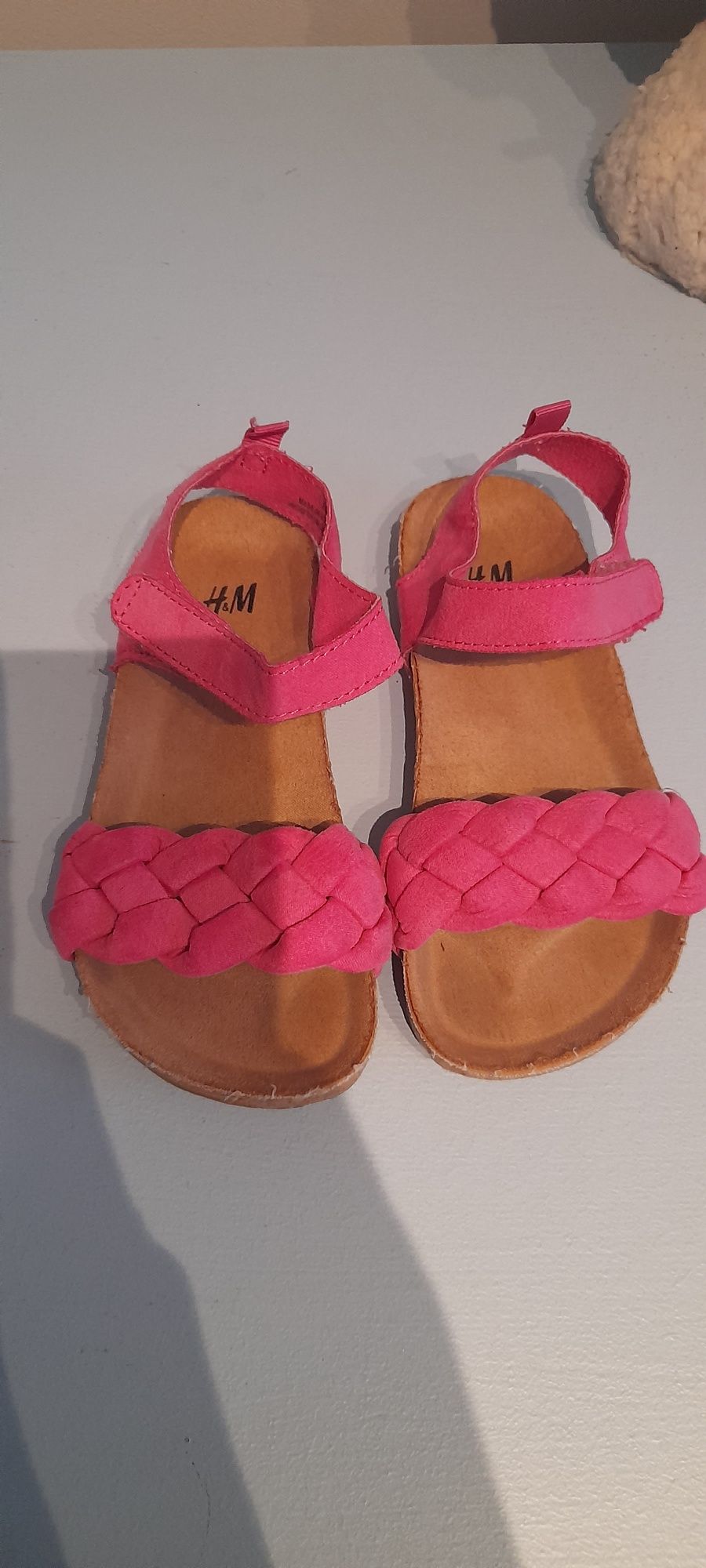 Sandały klapki sandałki różowe H&M 26