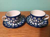 2 Filizanki 200ml GAT1 Ceramika Art. Boleslawiec