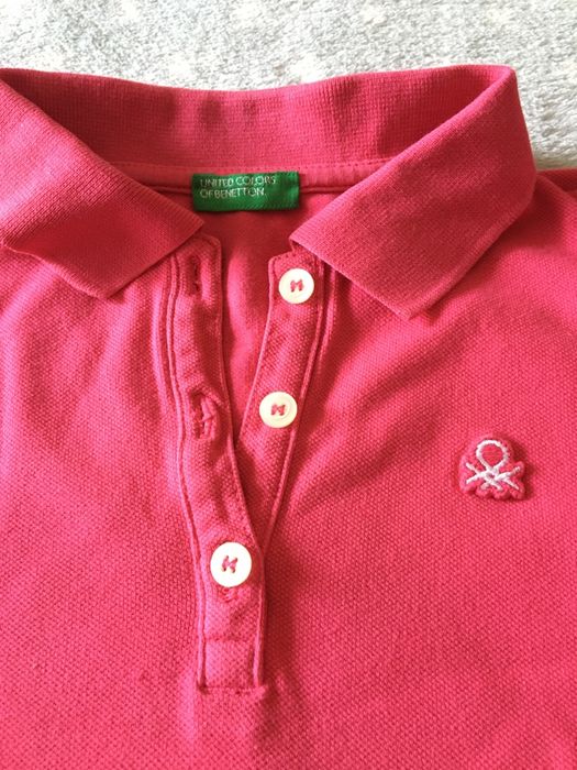 Polo Benetton e saia ganga - 4 a 6 anos