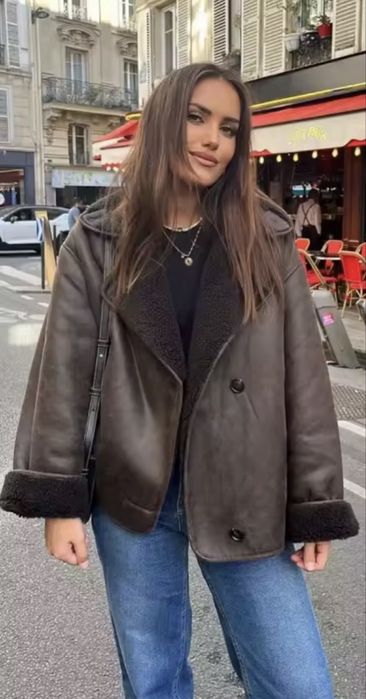 Женская  эко-дубленка М