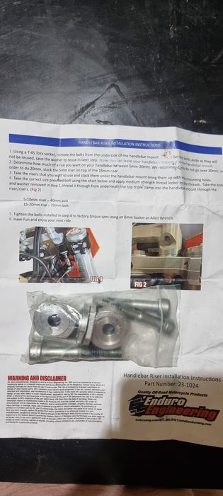 Risers TBI Enduro Engineering