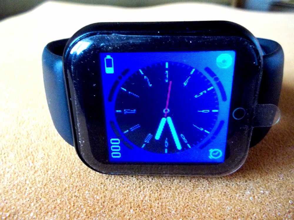 Sportowy wodoodporny inteligentny zegarek IP67 Czarny