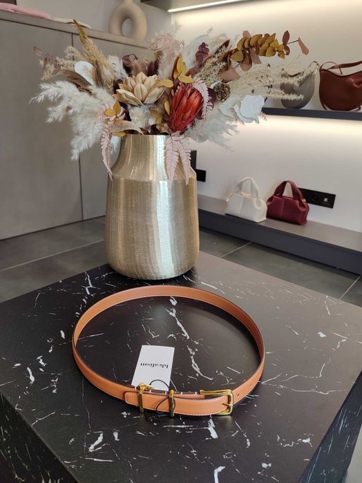Ремінь Elegant Charm Belt In Taurillon Leather tan