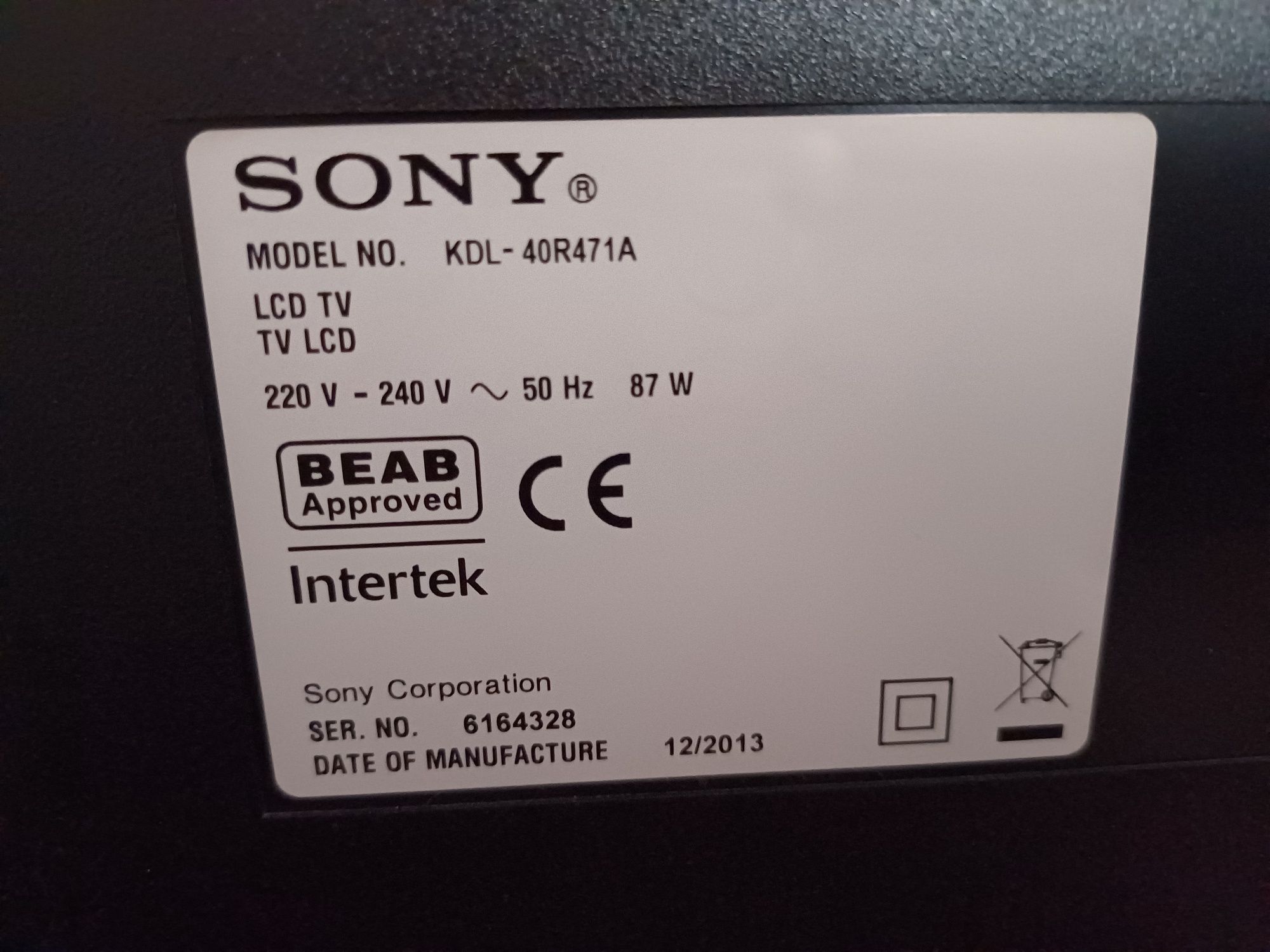 Telewizor SONY KDL40R471A 40 cali LCD BRAVIA fullHD