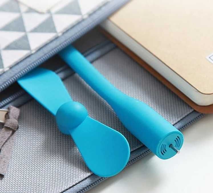 Вентилятор Xiaomi Mijia Mini Compact Portable Fan USB синій