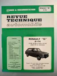 Livro de mecânica do "Renault 16" 9 CV