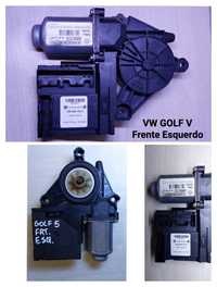 Motor do Elevador / Módulo de Vidro - Frente Esquerdo - VW Golf V 5