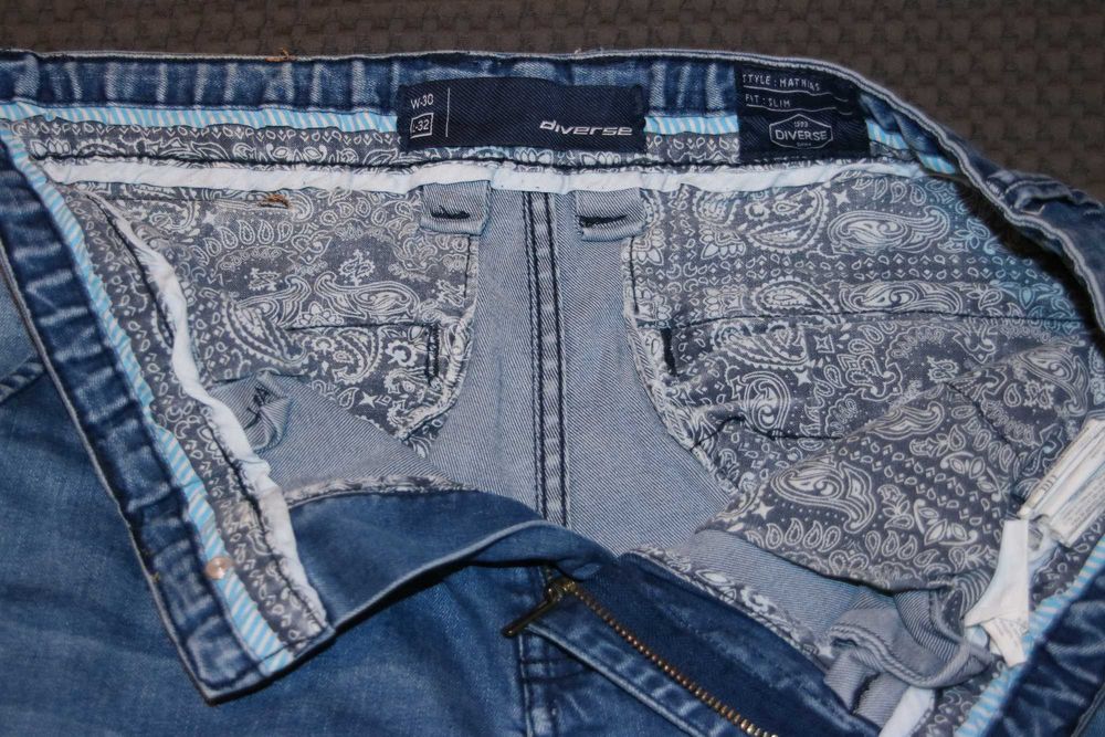 Spodnie jeansowe, DIVERSE ,  męskie,  rozm. W 30/ L-32