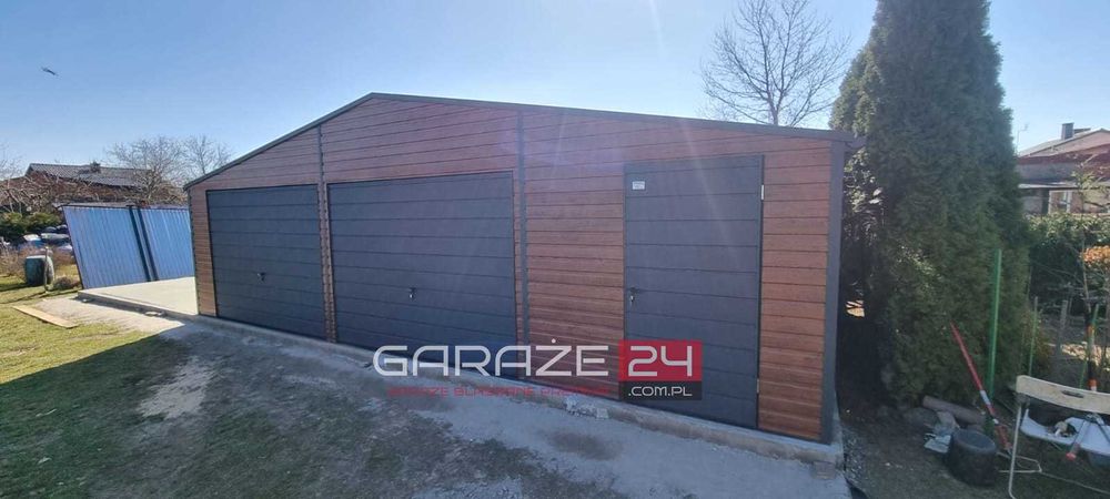 Garaż blaszany 9x6m*PRODUCENT* profil*WYBIERZ JAKOŚĆ* całe ŁÓDZKIE*