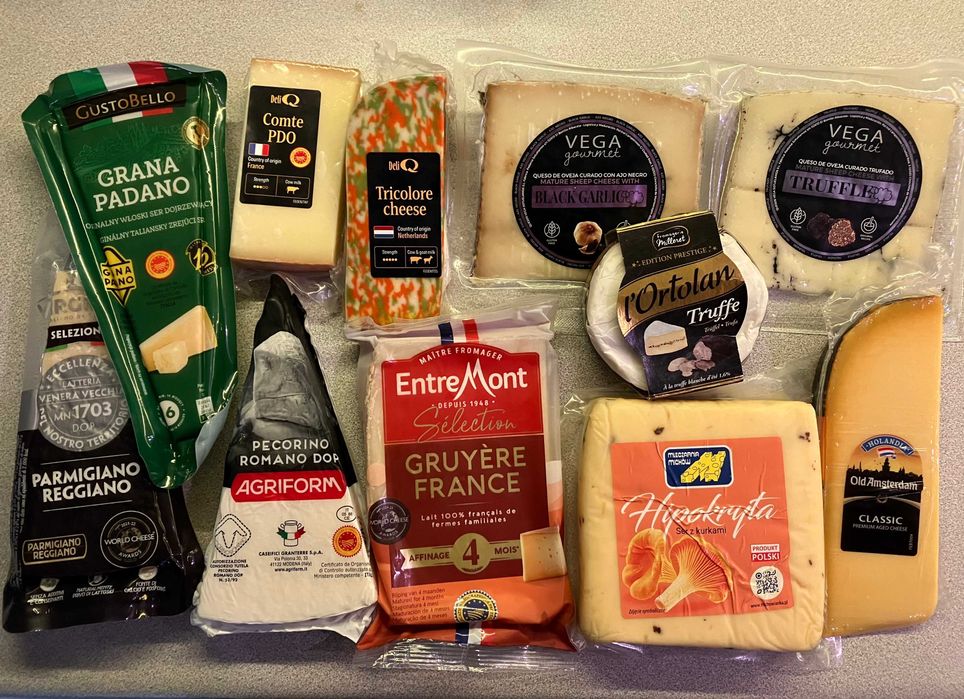 Ser Dojrzewający Pecorino Romano Old Amsterdam Kozi Owczy Gruyere