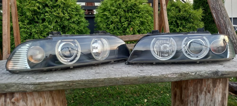 Bmw e39 lampy przod lift xenon hella europa po regeneracji