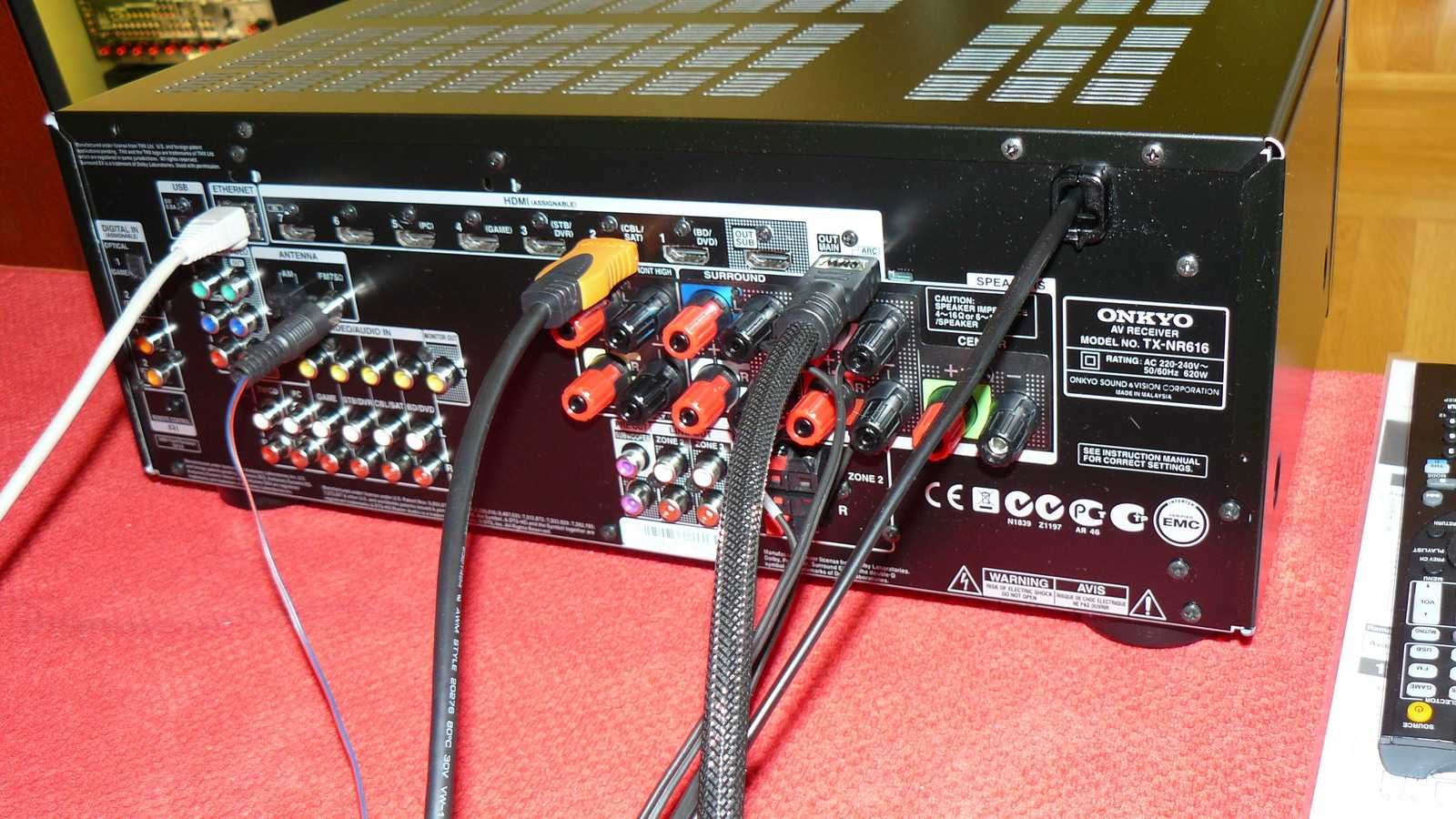 ONKYO TX-NR616 4K Wzmacniacz 7.2 kanałów 7x165W