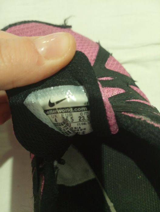 Nike buty różowo czarne 36.5 sportowe do biegania