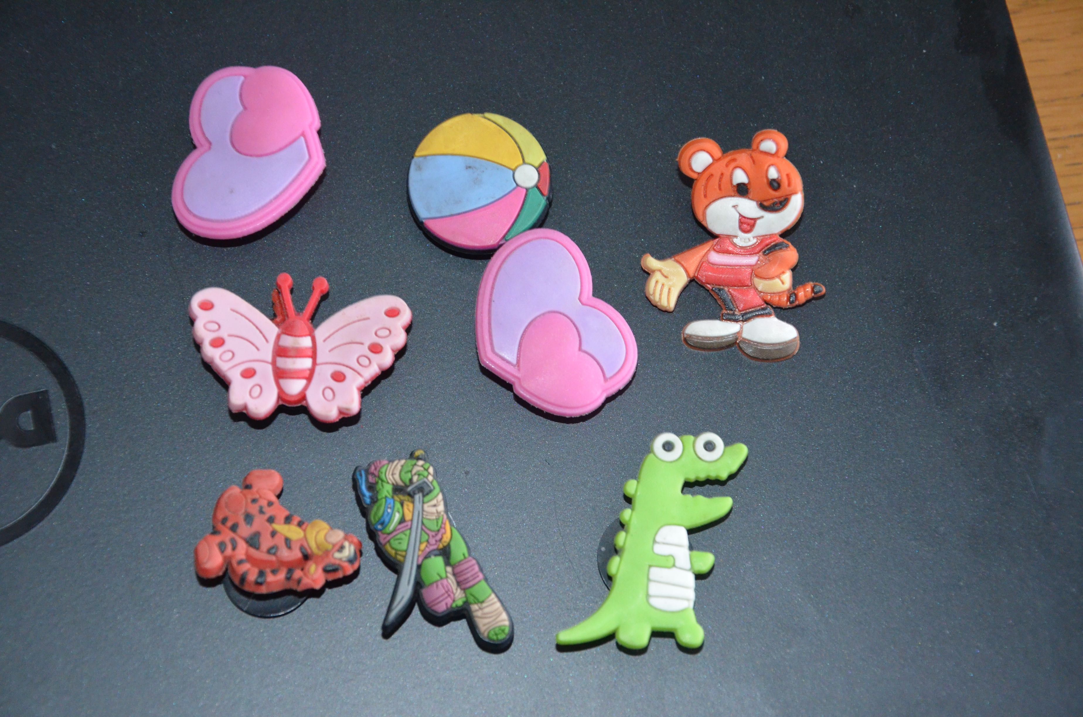 9 szt. crocs ozdoby do butów/przypinki