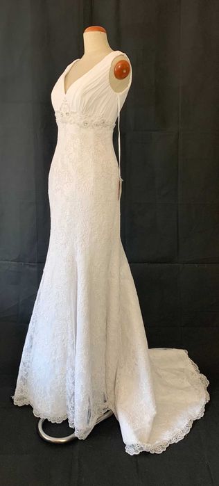 Nowa Suknia Ślubna Koronkowa Syrena Elegancja Zdobienia M 38 glamour