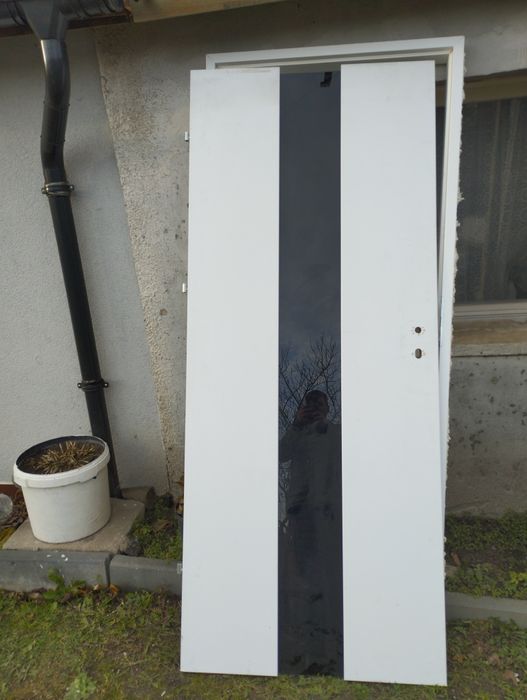 Drzwi wewnętrzne 80 lewe białe