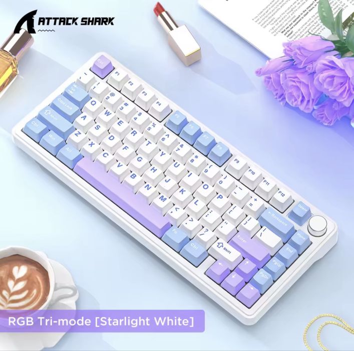 Механическая клавиатура | на белых свечах | attack shark x85