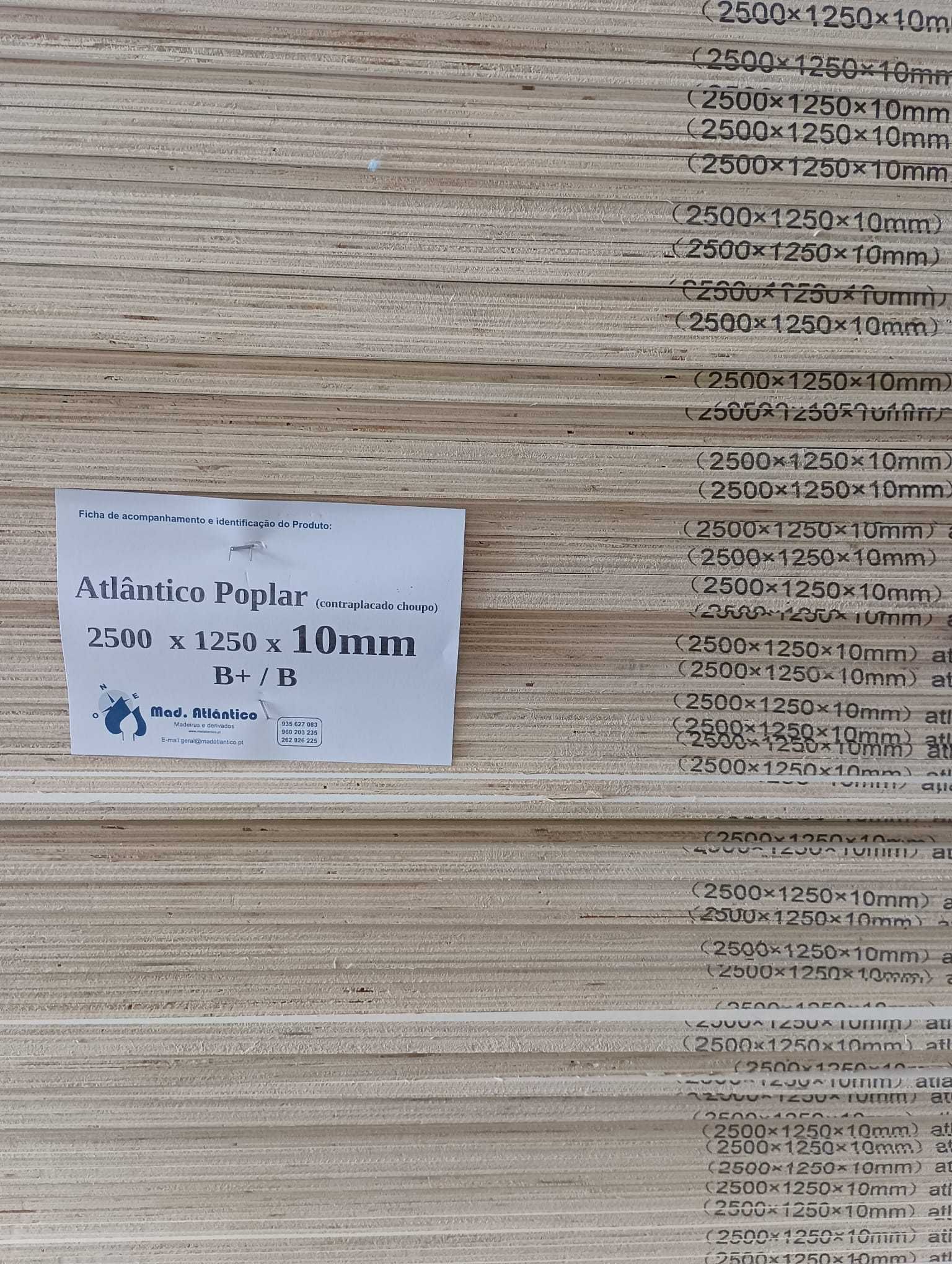 Contraplacado Choupo Atlantico Poplar B+/B