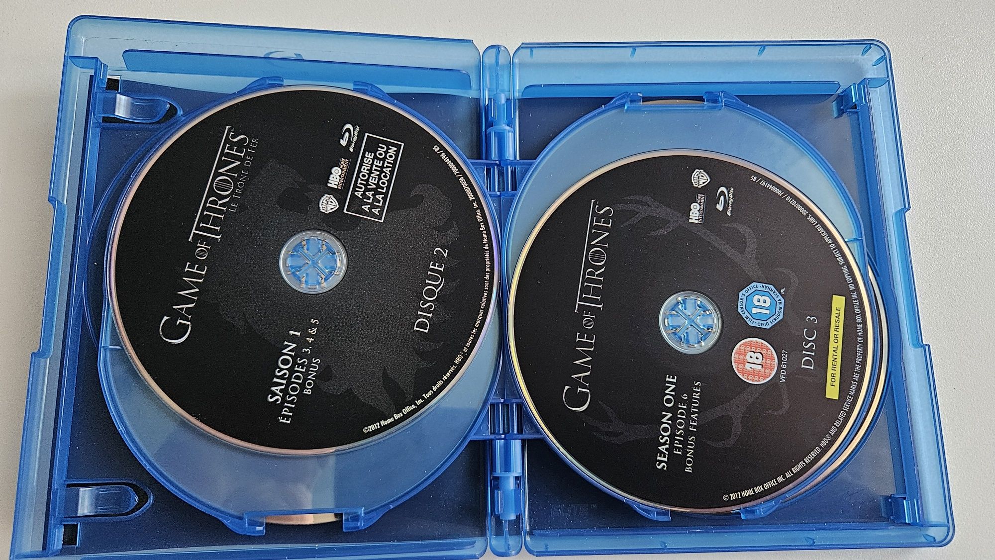 Gra o tron Sezon 1 Kompletny 5 płyt Blu Ray Polski Język.