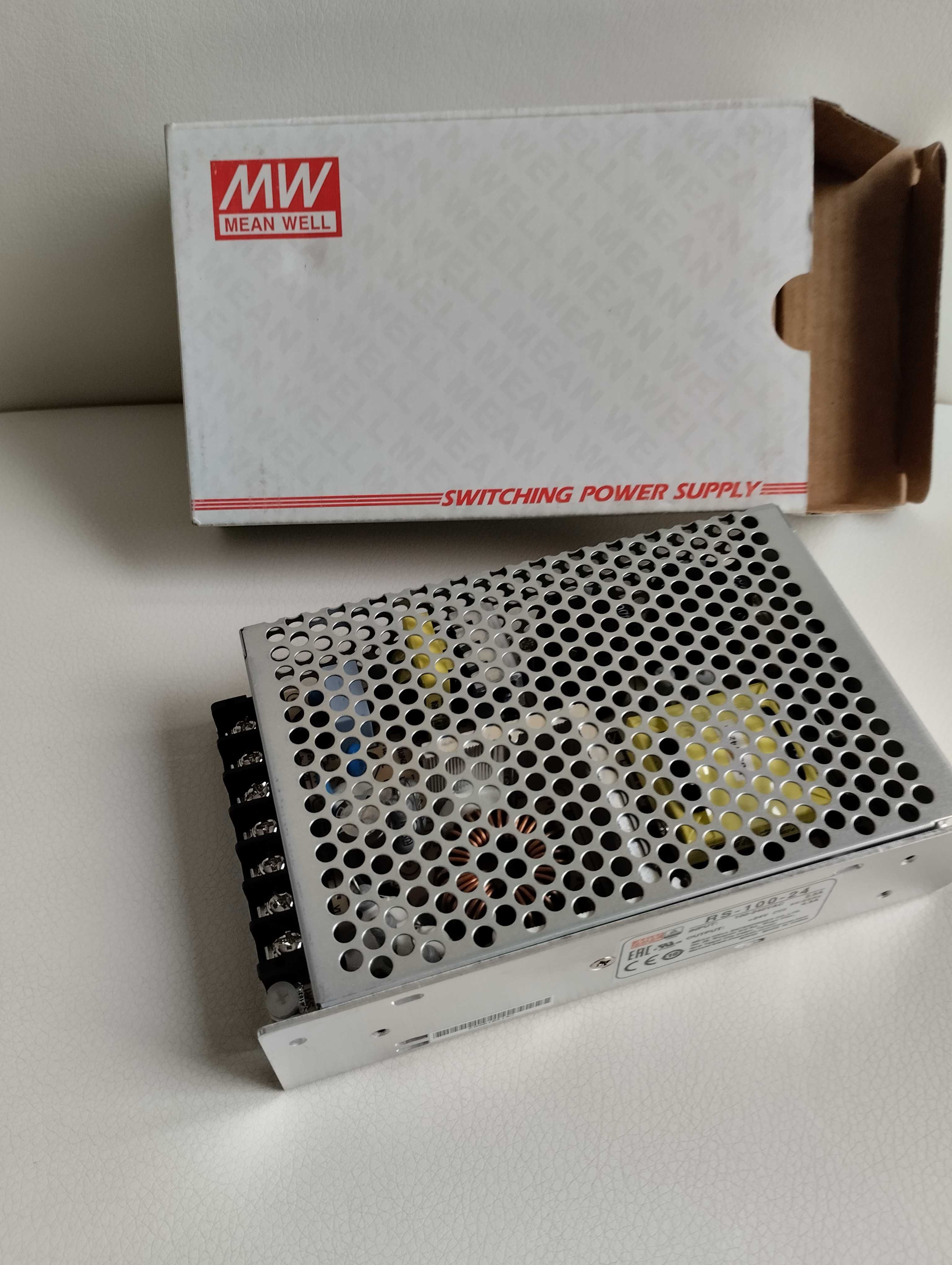 Zasilacz DC, RS-100-24, 24V, 4.5A, MEAN WELL