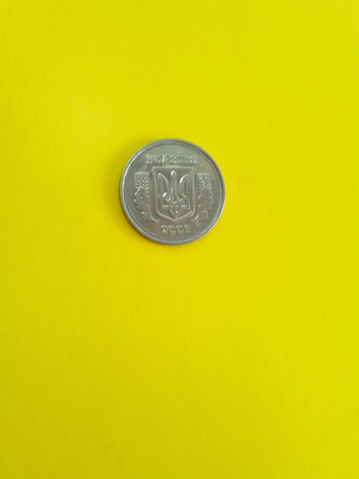 5 копійок  2008 року. Брак чеканки монети.