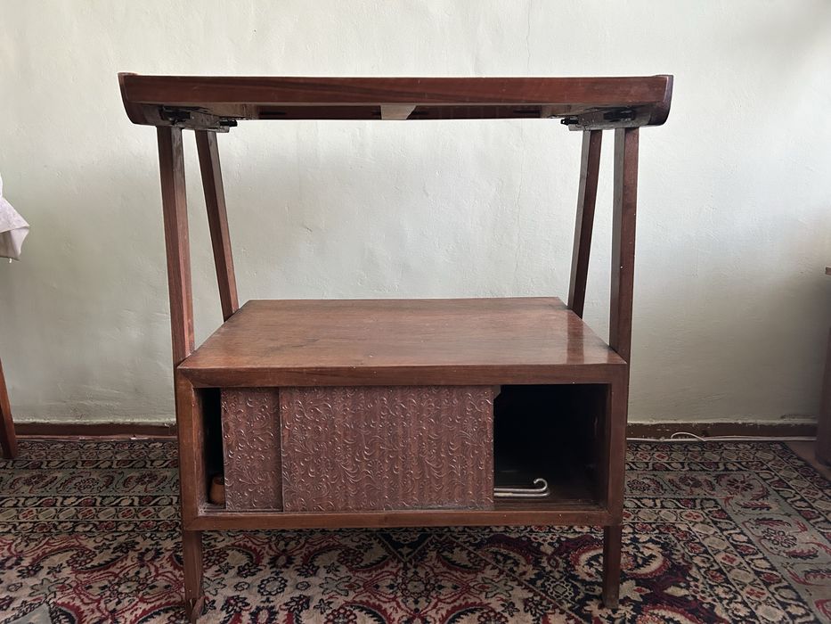 Stolik drewniany rtv prl