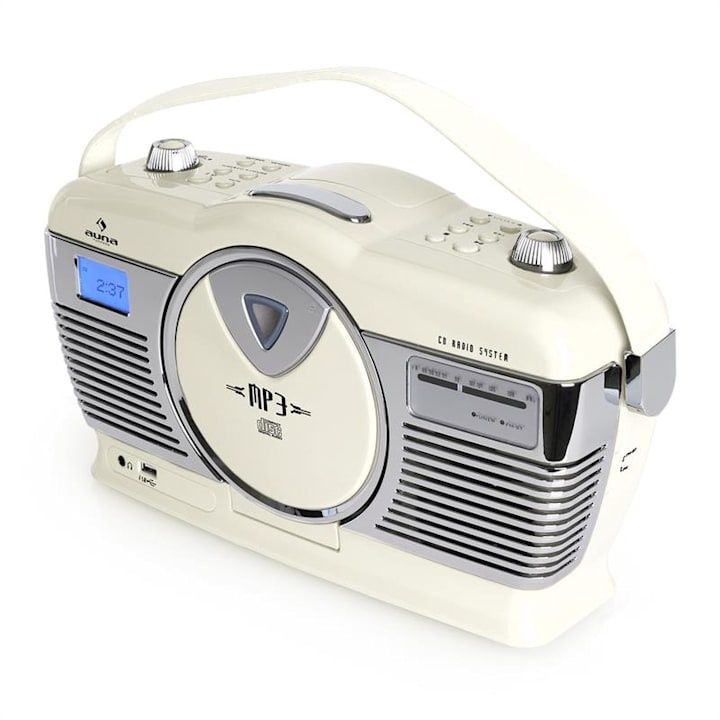 Nowe Radio Retro Auna RCP-70  Lata 60-te Odtwarzacz CD MP3 USB FM AUX