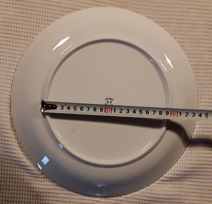 Prato grande em porcelana S. P. Coimbra - Folhas de Outono