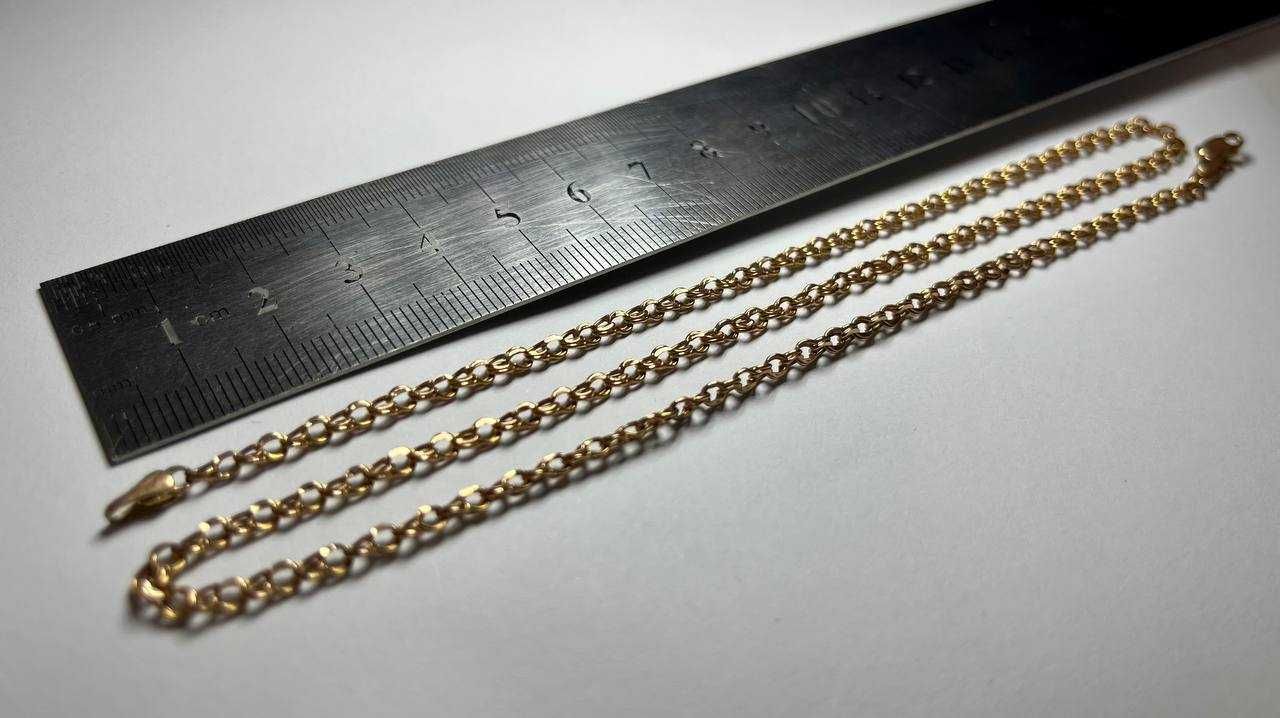 Золотая цепочка 585 проба вес 3.35 гр Бисмарк 45 см Золотой Век