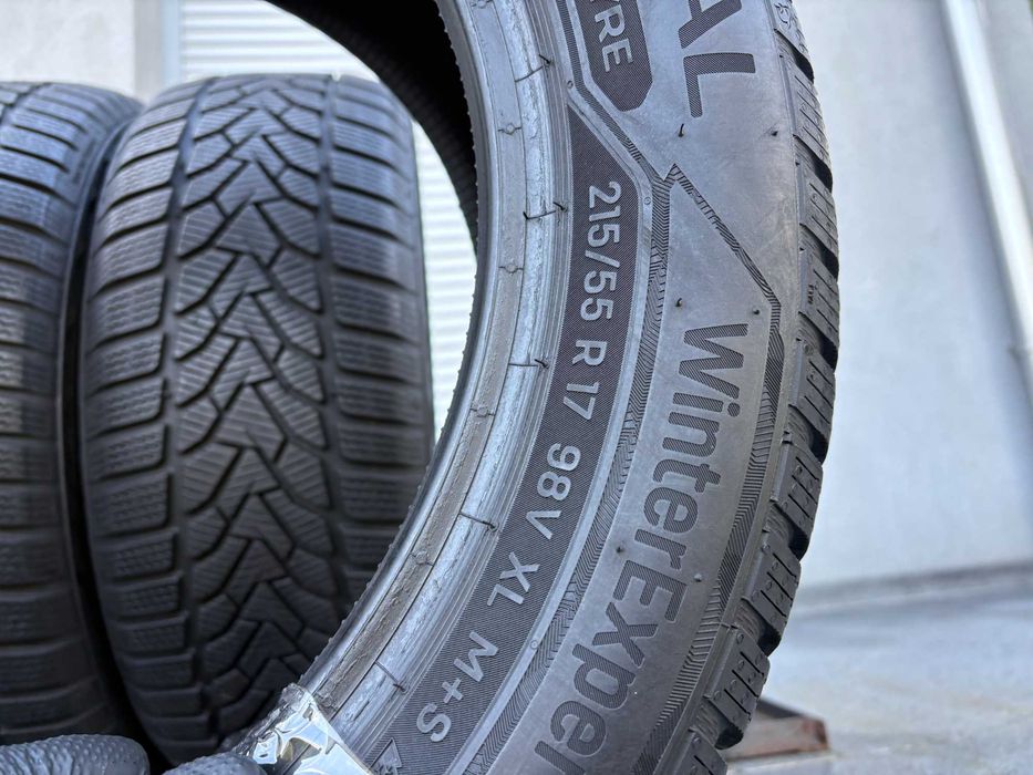 4szt zimowe 215/55R17 Uniroyal 7-5,7mm 2021r świetny stan! Z837 gwaran