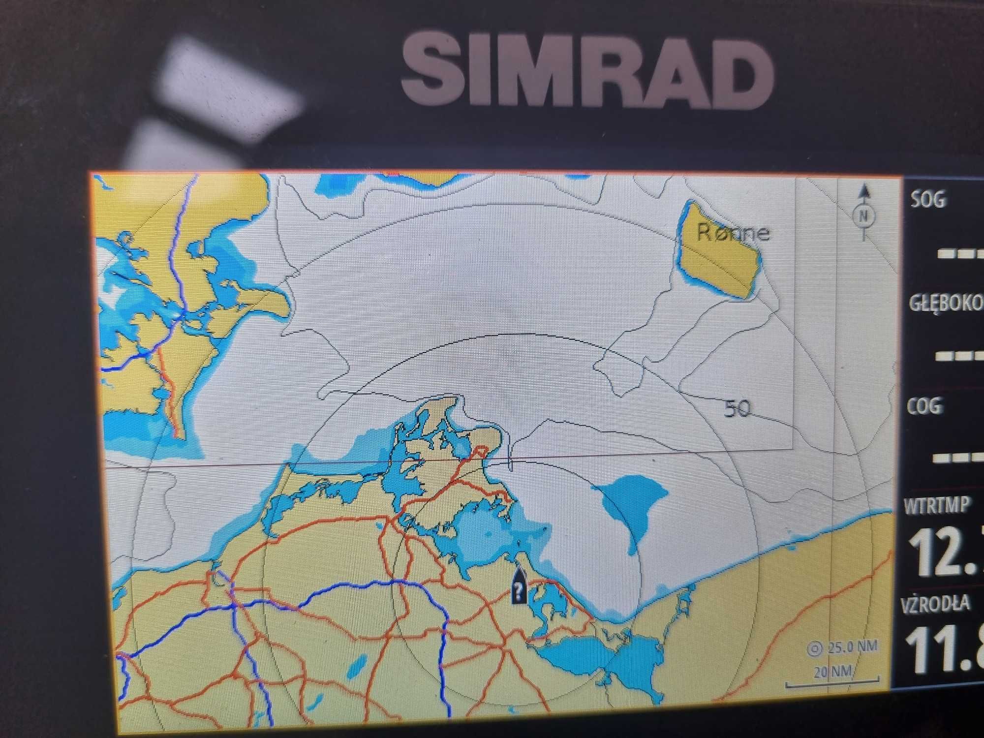 Simrad cruise 5" echosonda gps ploter map