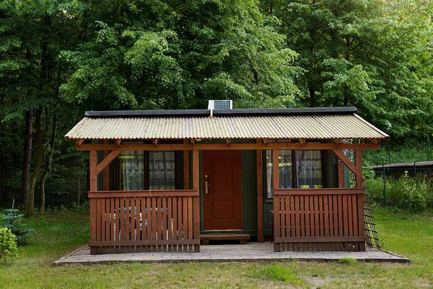 Domek Zielony Jedyny na działce mazury do wynajęcia Mikołajki Iznota