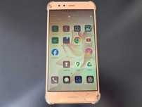Huawei P10 Lite dourado com ecran partido