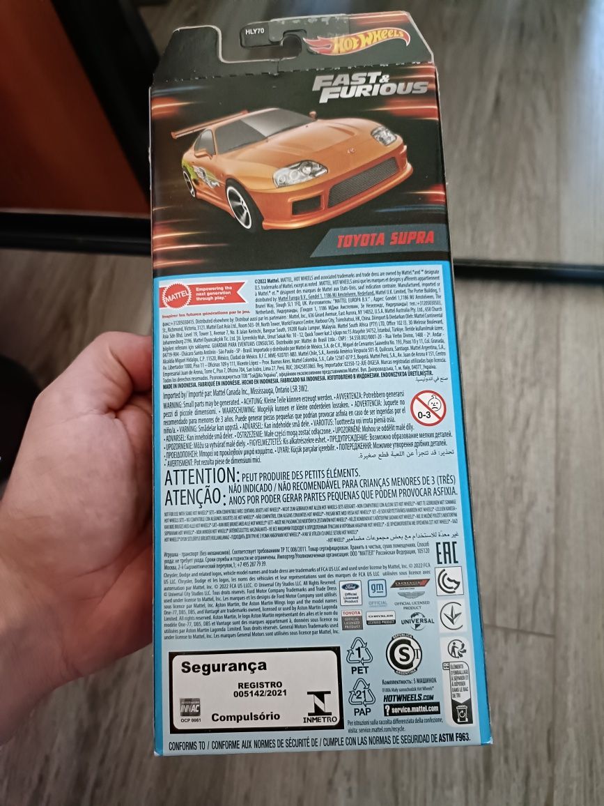 Pięciopak Fast and furious hot wheels