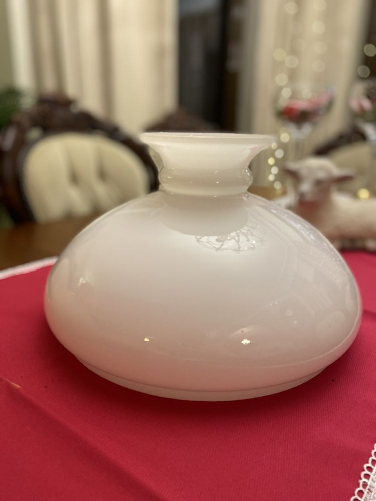 Porcelanowy Klosz do lampy naftowej Majolika