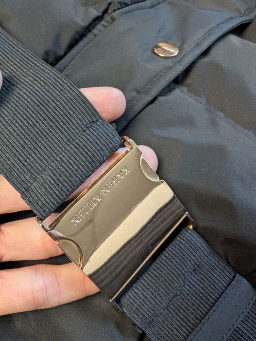 Czarna kurtka puchowa Karen Millen puffer jacket