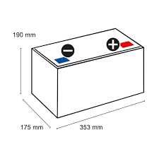 Bateria Dual AGM 12V EXIDE EP800 (95Ah)(Autocaravana / Campervan)