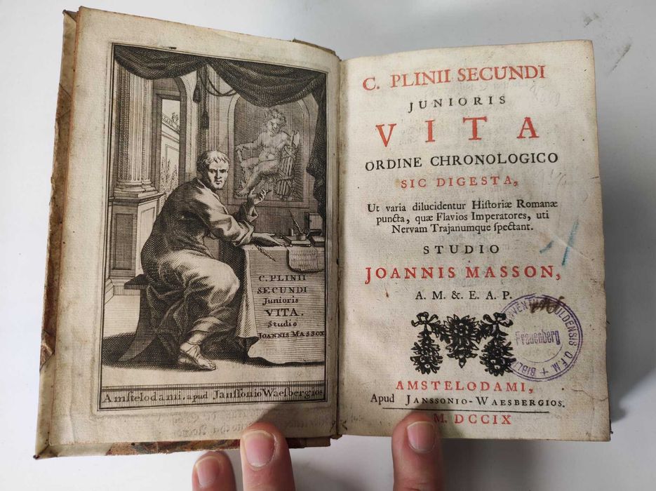 Valioso livro ilustrado com duas obras de Masson e Crenius. 1705/1709.