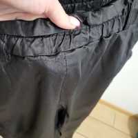 Spodnie damskie lateksowe używane czarne made in italy