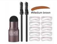 Eelhoe Eye Medium Brow Stamp + Szablony. Stempel do Brwi, Średni Brąz