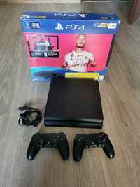 Konsola PS4 slim 2 pady 1 TB + 8gier bdb stan FC 24 Spider-man Diablo