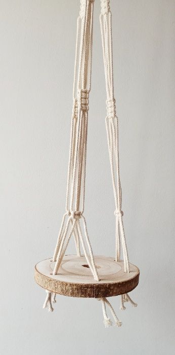 Suporte para vasos em Macramé