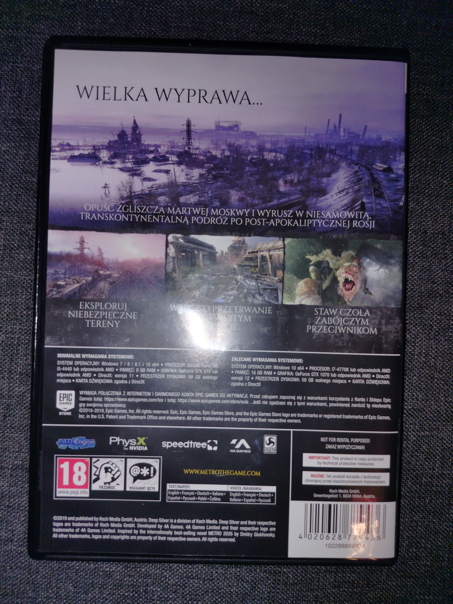 Metro Exodus PC.