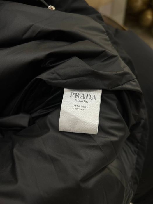 NEW зимова куртка Prada у чорній матовій плащівці