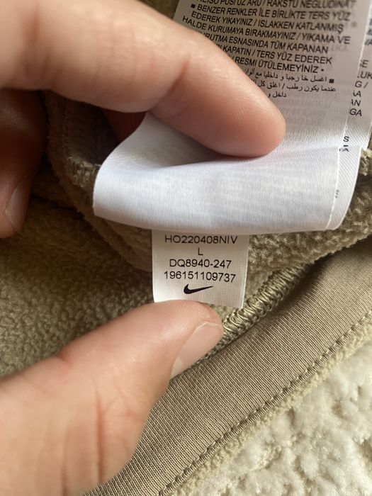 Флісова кофта Nike женский короткій світшот