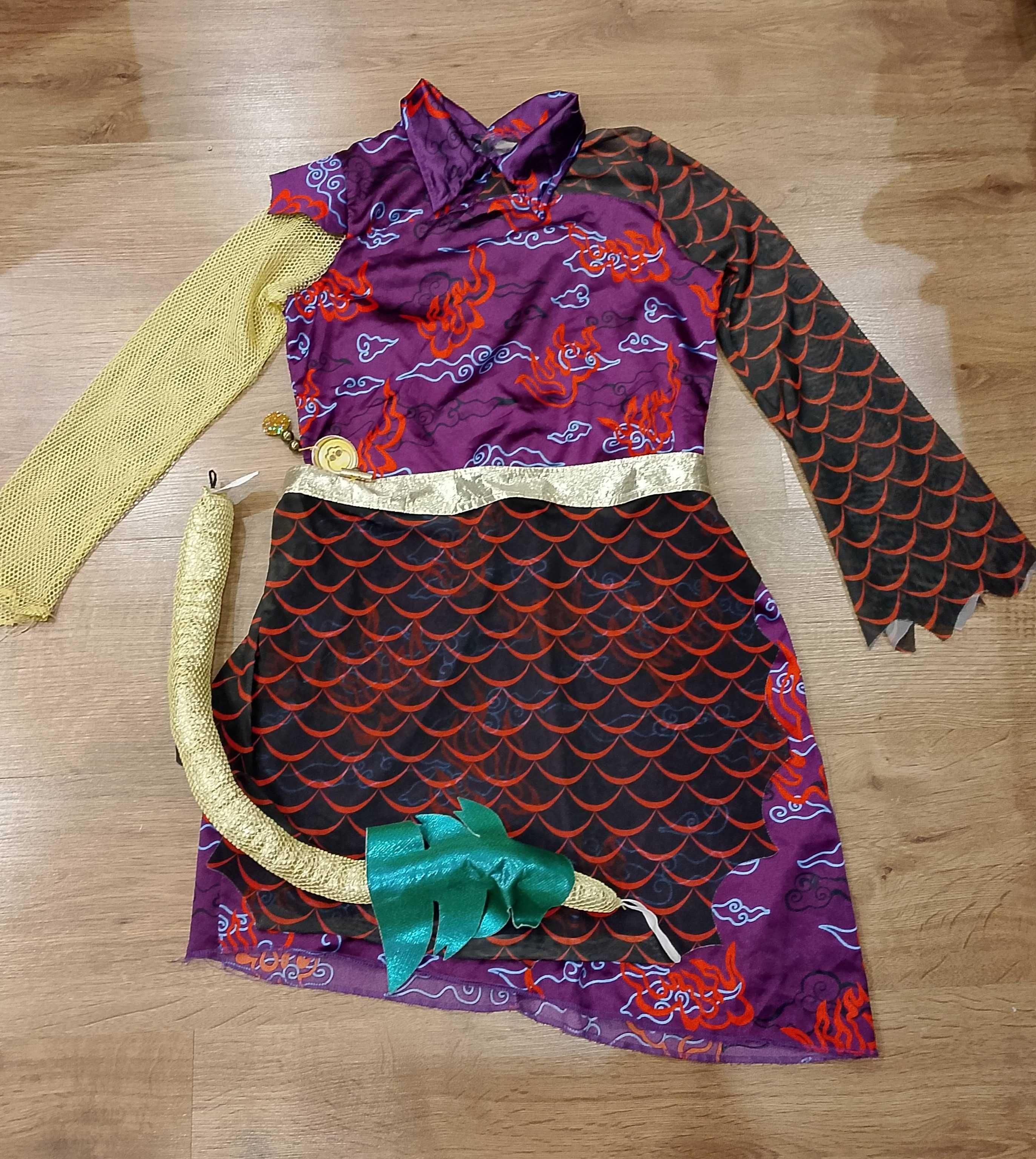 Strój karnawałowy Halloween Monster High Jinafire Long 10-11 lat