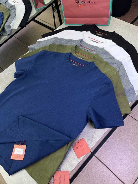 Мужская футболка Loro Piana футболка с вышивкой Лоро Пиана f665